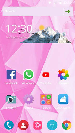 Pink Love Theme screenshot 1