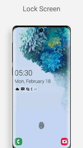 Lock Screen S20 Style screenshot 1
