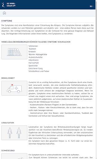 DIE WIRBELSÄULEN APP screenshot 2
