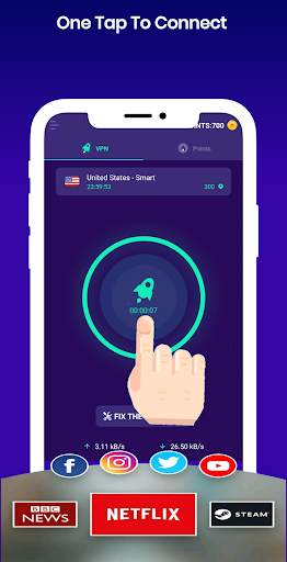 USA VPN - Free VPN Proxy Unblock Sites screenshot 2