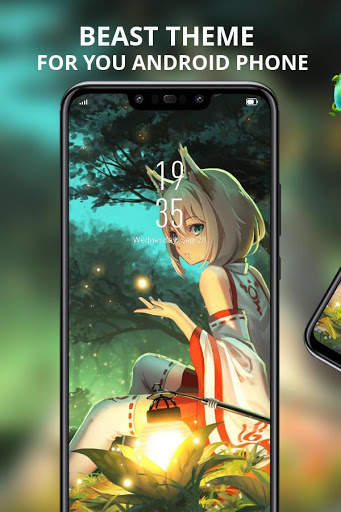 Crystal Fox Girl theme Bright Forest V15 Pro screenshot 1
