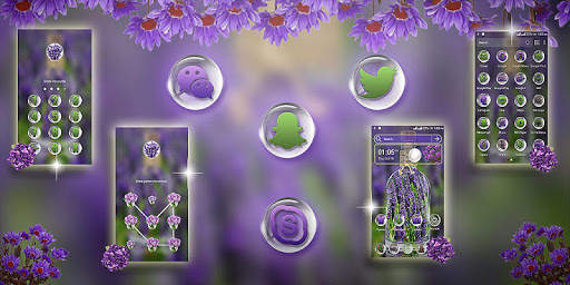 Lavender Launcher Theme screenshot 2
