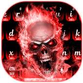 Red Flame Skeleton Keyboard on 9Apps