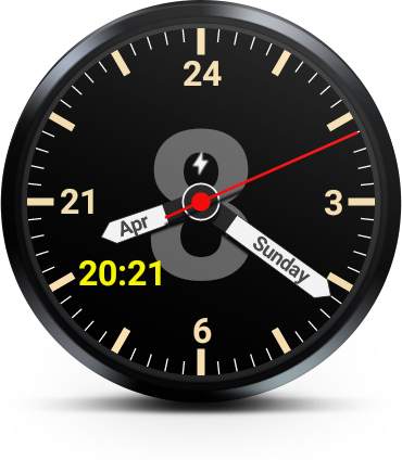Agenda12h Watch Face - Free test version screenshot 2