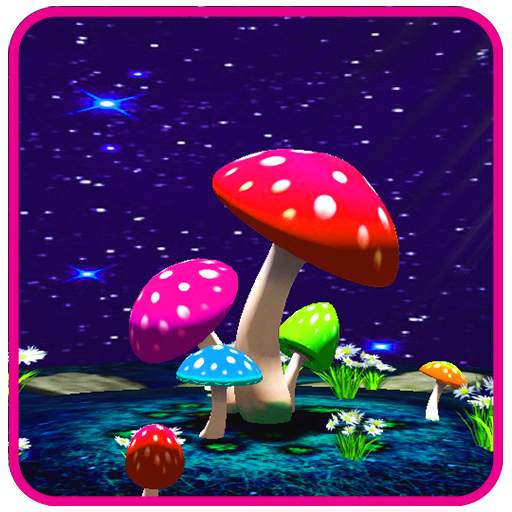 3D Mushroom Night Live Wallpaper 1.8