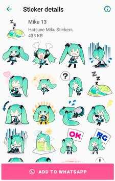 Hatsune Miku Stickers screenshot 8