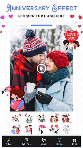 Anniversary Video Maker with Song & Music screenshot 4