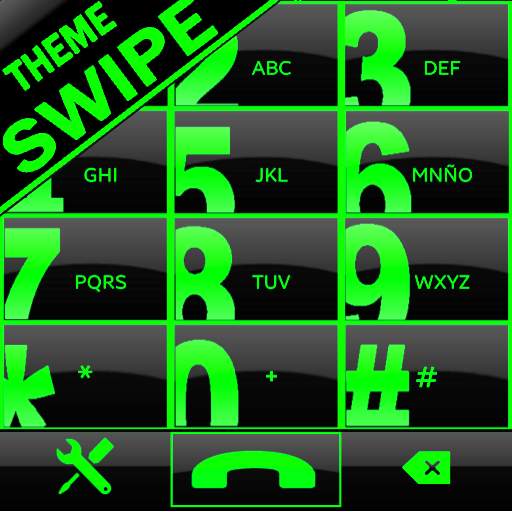 THEME SWIPE DIALER BIG BLACK GREEN 1.0