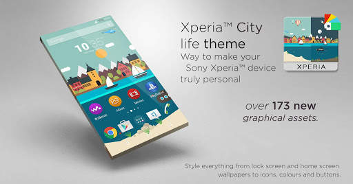 City life theme screenshot 1