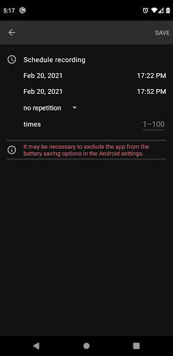 Scheduled Recorder (spy recorder) screenshot 4