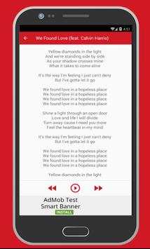 Song Lyrics Rihanna screenshot 4