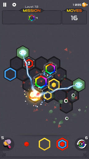 Puzzle Hexa Blast : Princess and Zombies screenshot 3