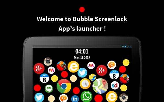 Bubble Screenlock Launcher screenshot 9