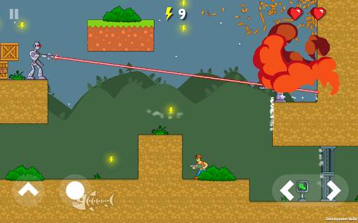 High Voltage 2D — Robots Attack Battle Platformer screenshot 10