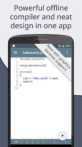 Cxxdroid - C/C   compiler IDE screenshot 1