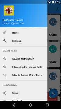 Earthquake Tracker screenshot 1