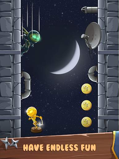 Ninja Skidoshi - Wall Jumping Hero screenshot 9