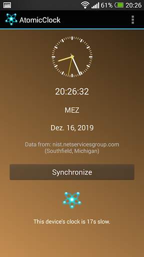 Atomic Clock - Exact Atomic Time from US NIST 4 تصوير الشاشة