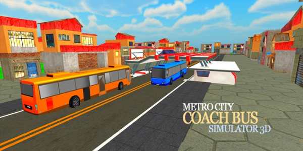 Metro City Coach Bus Driving Simulator 3D screenshot 1
