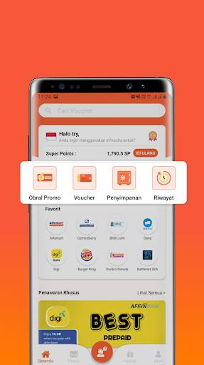 eVoucha – Digital shopping voucher app screenshot 2