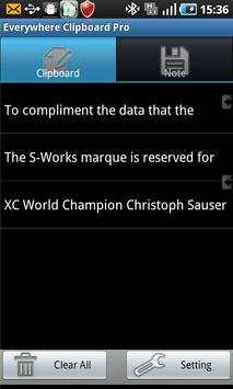 Everywhere Clipboard Lite screenshot 3