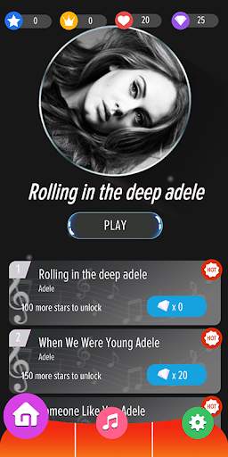 Adele-Magic Piano Tiles screenshot 1