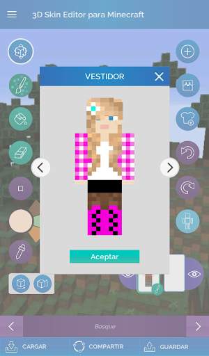 QB9 3D Skin Editor para Minecraft screenshot 11