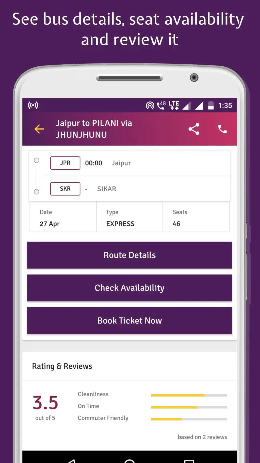 RSRTC Bus Schedule, Bus Ticket, Time Table screenshot 3