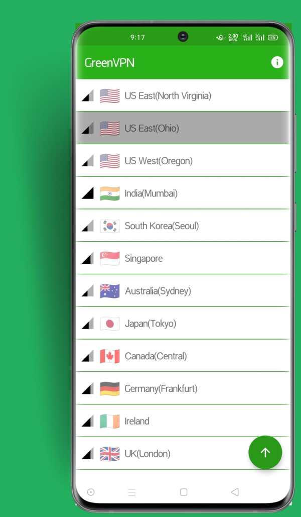 Green VPN - Free, Fast & Secure VPN screenshot 1