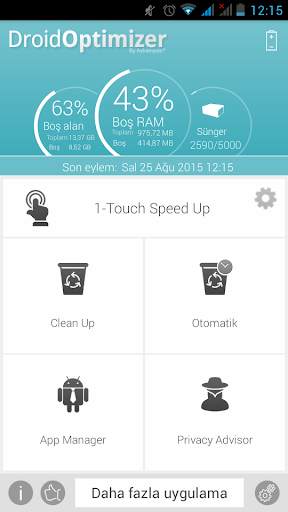 Droid Optimizer screenshot 1