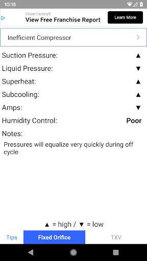 Refrigerant Troubleshooting screenshot 2