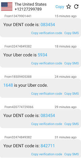 SMS Receive  Virtual Phone Numbers Temp Numbers screenshot 4