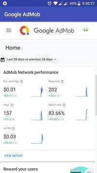 Google Admob App. screenshot 1
