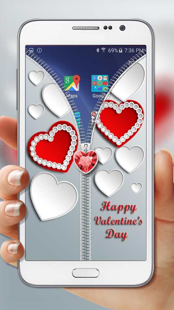 Valentines Zipper Lock screenshot 3