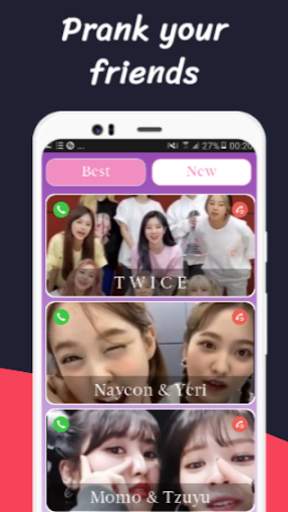 TWICE Video Call and Fake Chat ☎️ Twice Messenger screenshot 4