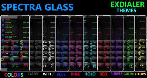 THEME EXDIALER SPECTRA GREEN GLASS screenshot 2