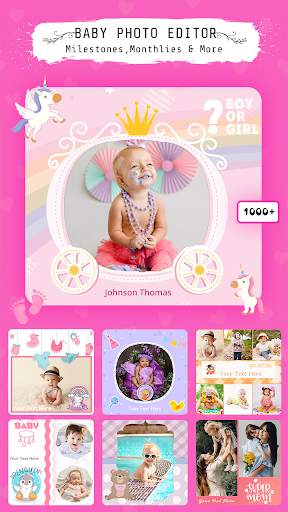Baby Photo Editor - Baby Milestones,Photo Frames screenshot 3