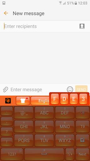 Orange Keyboard screenshot 4