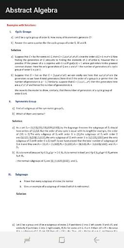Abstract Algebra screenshot 7