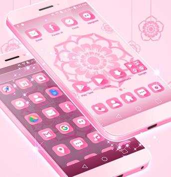 Cute Pink Launcher Theme screenshot 3