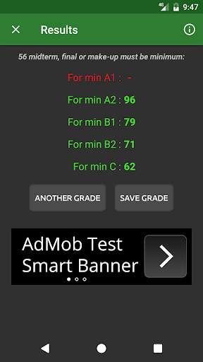 Grade Calculate screenshot 3