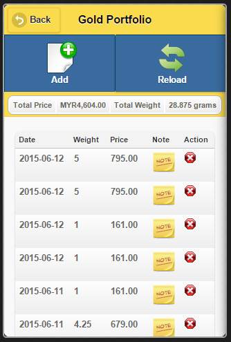 My Gold Portfolio screenshot 3