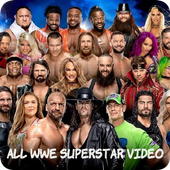 wwe all superstar : wrestler, best matches video icon