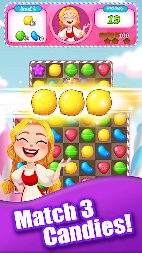 New Tasty Candy Bomb – Match 3 Puzzle game screenshot 1