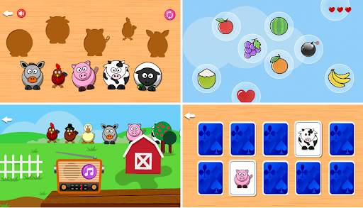 Infant piano with farm animals screenshot 6