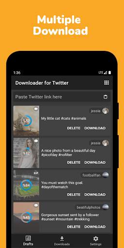 Video Download and Repost for Twitter - Save Gif screenshot 1
