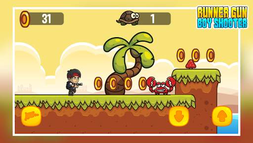 online shooting games -Runner Gun Boy Shooter screenshot 2