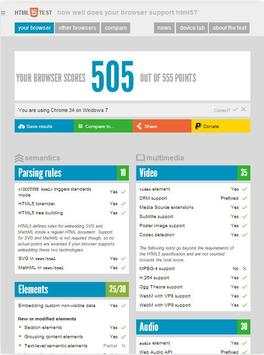 HTML 5 Browser tester screenshot 2