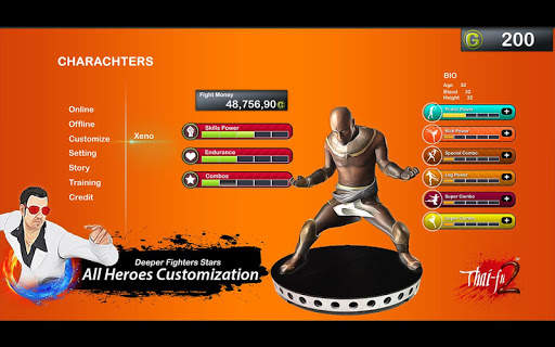 Thai fu street Offline Game Fighter 2021 screenshot 4