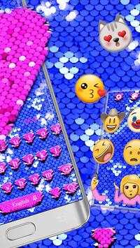 Glitter Sequins Keyboard Theme screenshot 2